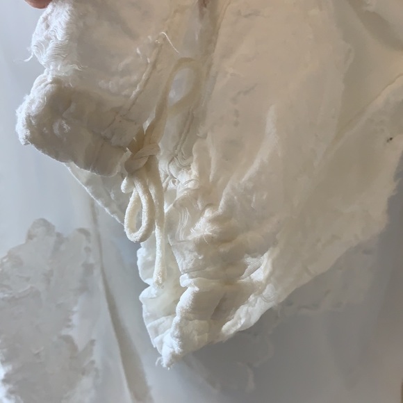 Aritzia Wilfred XXS oversized burn out ivory sheath dress wedding boho l… - Picture 5 of 10